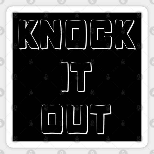 Knock It Out Magnet by Craft With Me